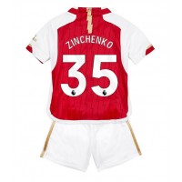 Camisa de Futebol Arsenal Oleksandr Zinchenko #35 Equipamento Principal Infantil 2023-24 Manga Curta (+ Calças curtas)
